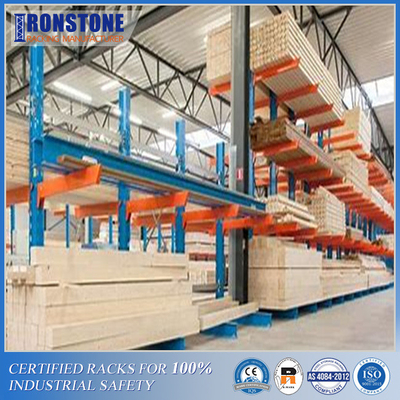 Rak Cantilever Industri Dilapisi Bubuk Kinerja Tinggi Untuk penyimpanan Indoor dan outdoor