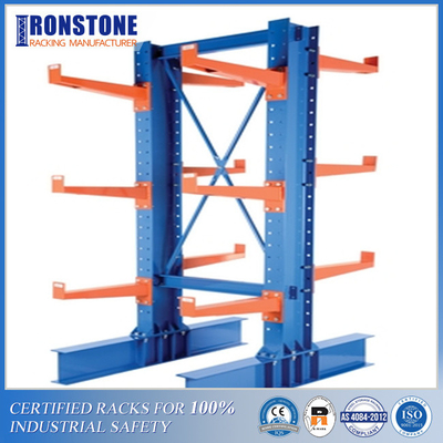 Penanganan Material Sistem Rak Cantilever Tugas Berat yang Sangat Terlihat Untuk Penyimpanan Besar