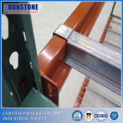 Heavy Duty Racking System Steel Pallet Crossbar Untuk Dukungan yang Diperkuat Industri