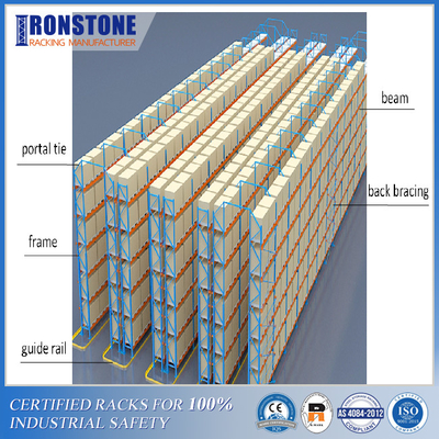 Pallet Rack Frame Tie Aisle Connector Untuk Keamanan