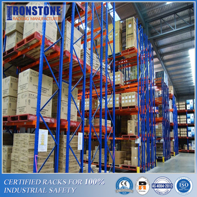 LIFO Inventory Double Deep Unperishable Metal Pallet Storage Rack