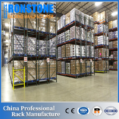 LIFO Inventory Double Deep Unperishable Metal Pallet Storage Rack