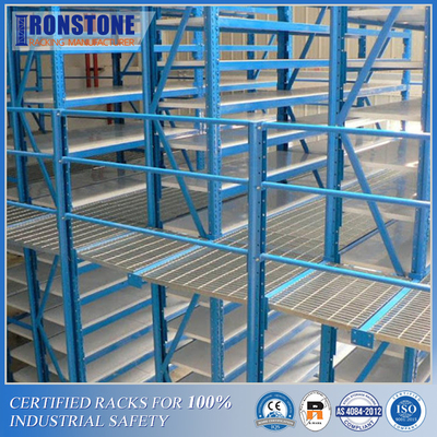 Rack penyimpanan mezzanine dengan desain multi-level dengan kepadatan tinggi