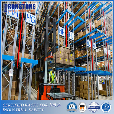Hot Sale Industri Sistem Racking Lorong Sangat Sempit untuk Kargo Gudang