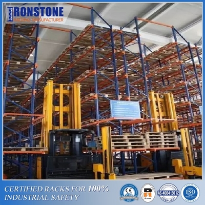 Rak Penyimpanan Pallet Lorong Sangat Sempit Kepadatan Tinggi di China