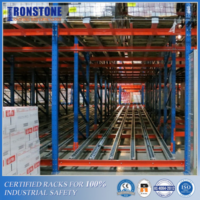 Racking FIFO Carton Flow Picking Sepotong Dengan Waktu Pengambilan Cepat