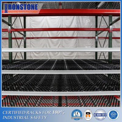 Sistem Racking Aliran Karton Pallet yang diambil secara gravitasi Dengan Rotasi Stok Cepat