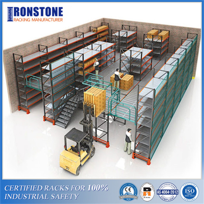 Performa penyimpanan yang tinggi Mezzanine lantai desain Multi Level Racks System