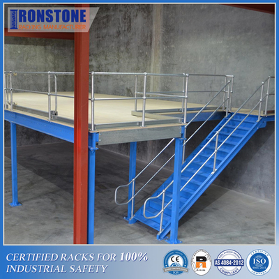 Rak Multi-tingkat Volume Penyimpanan Tinggi Didukung Mezzanine