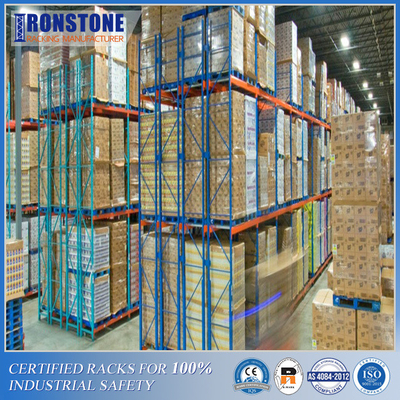 Rak Logam Pallet Ganda Dalam Untuk Aplikasi Penyimpanan Dingin